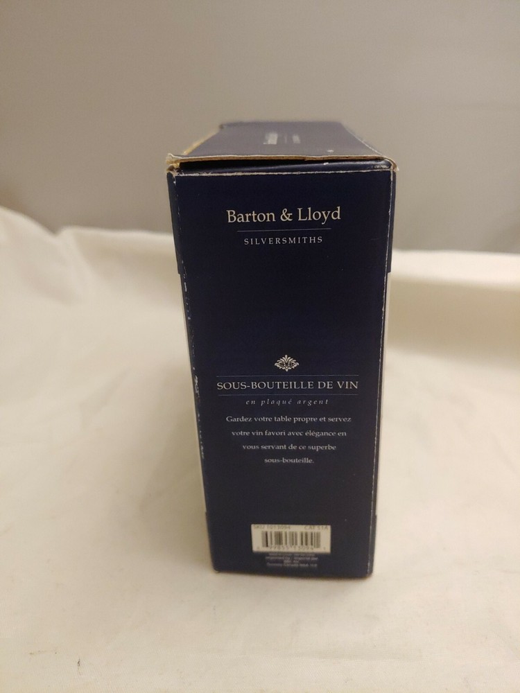 Barton & Lloyd Silver Plate Wine coaster In Box Pre-Owned