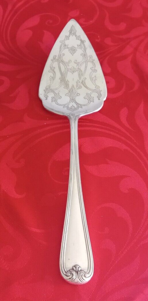 Gorham silverplate Heritage pie server 11 1/2" EUC polished