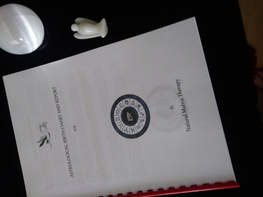 Personalised Astrology Birth Report - Printed, Comb-Bound - incl Birth Chart
