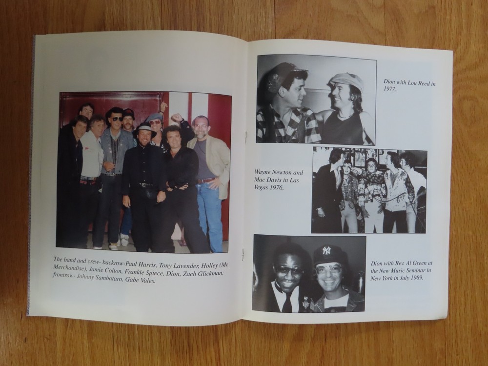 1993 DION Francis DiMucci Concert Tour Program "Runaround Sue" "Ruby Baby"