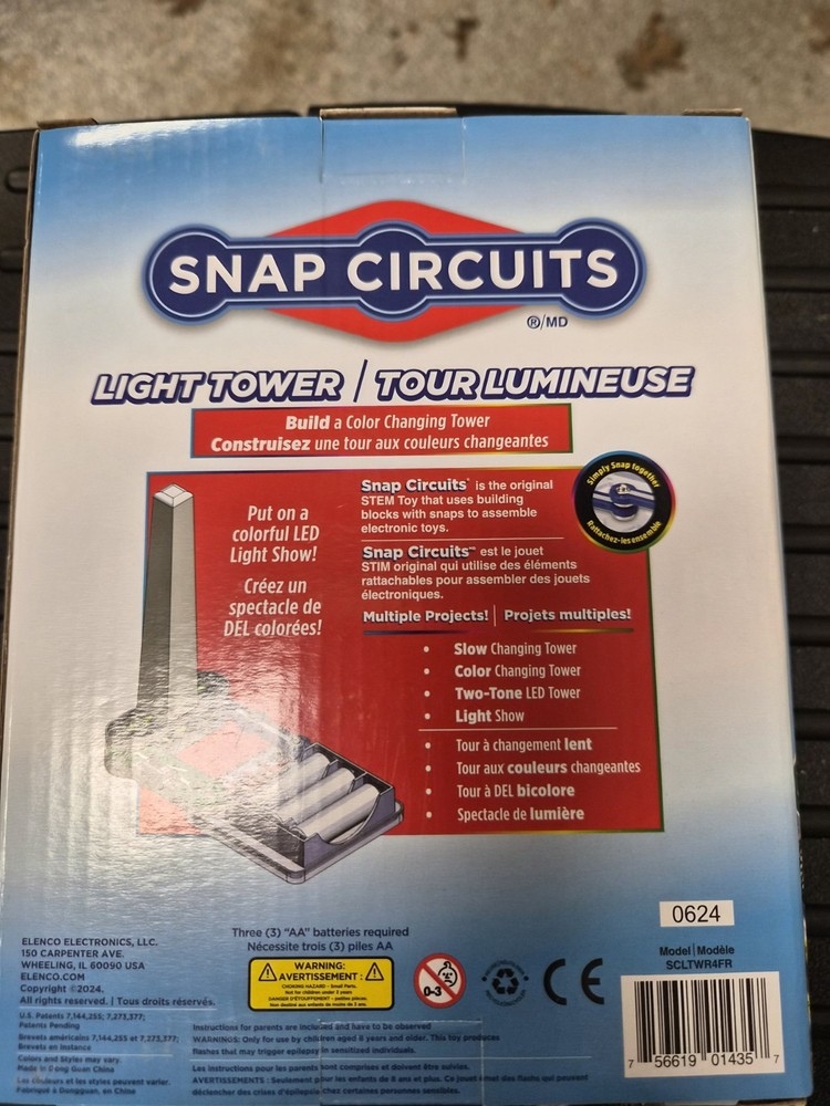 Elenco Electronics Snap Circuits Light Power STEM Kit Light Tower