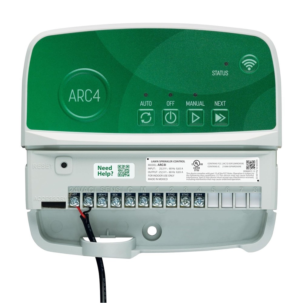Rain Bird 4-Zone ARC4 App-Based Indoor Smart Irrigation WiFi Timer/Controller