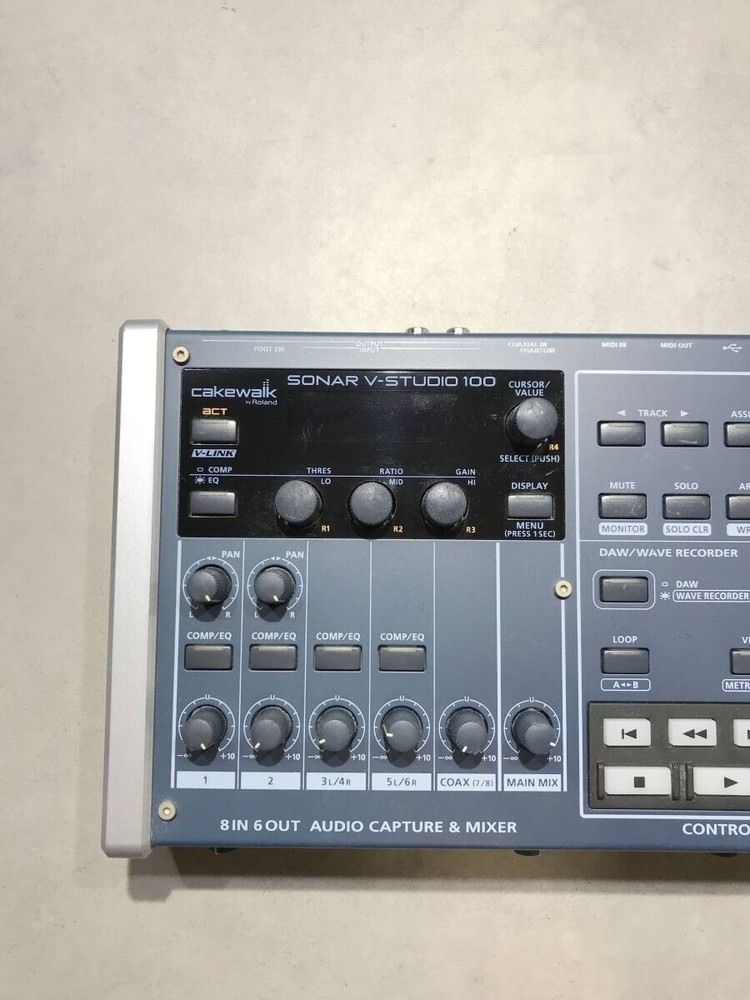 Roland Sonar cakewalk V-Studio 100 Mixer interface recorder