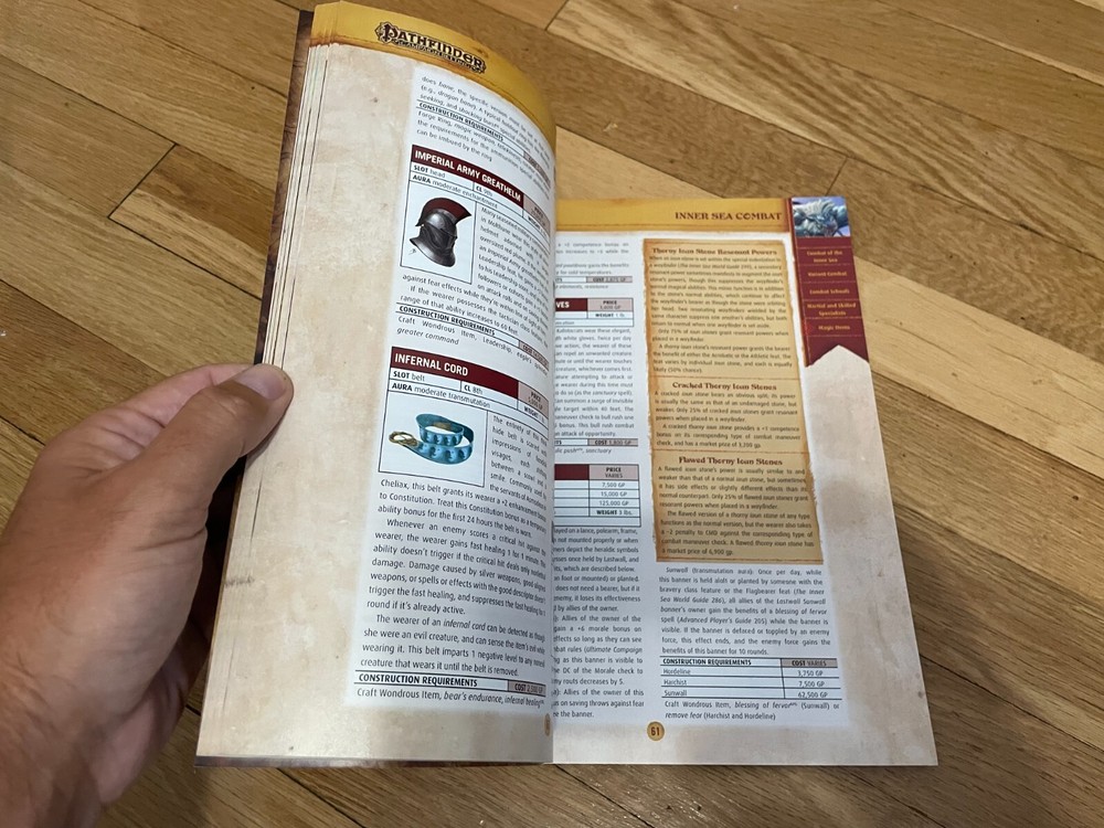 Pathfinder Campaign Setting Inner Sea Combat RPG D&D 3.5 D20