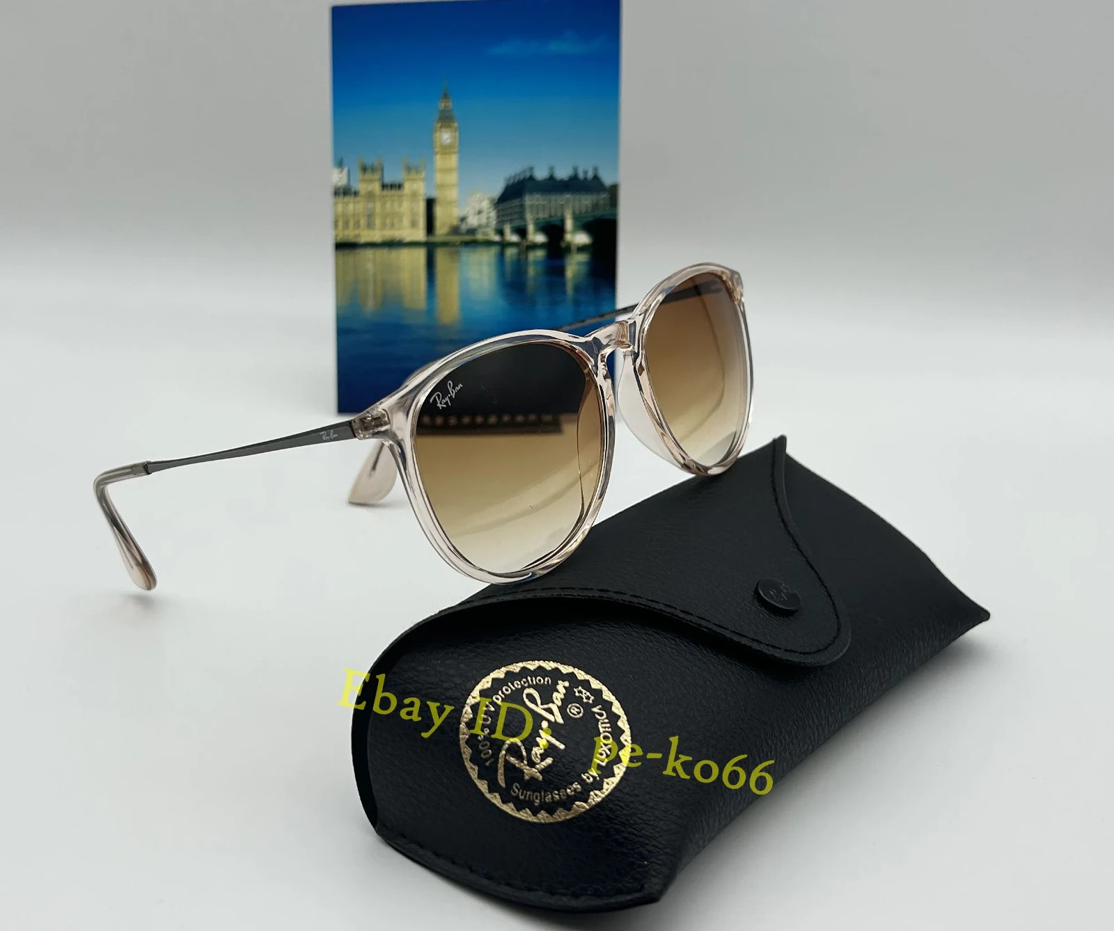 *Brand New* Ray-Ban Erika RB4171 Sunglasses Brown Frame Gradient Lens UV400Unise