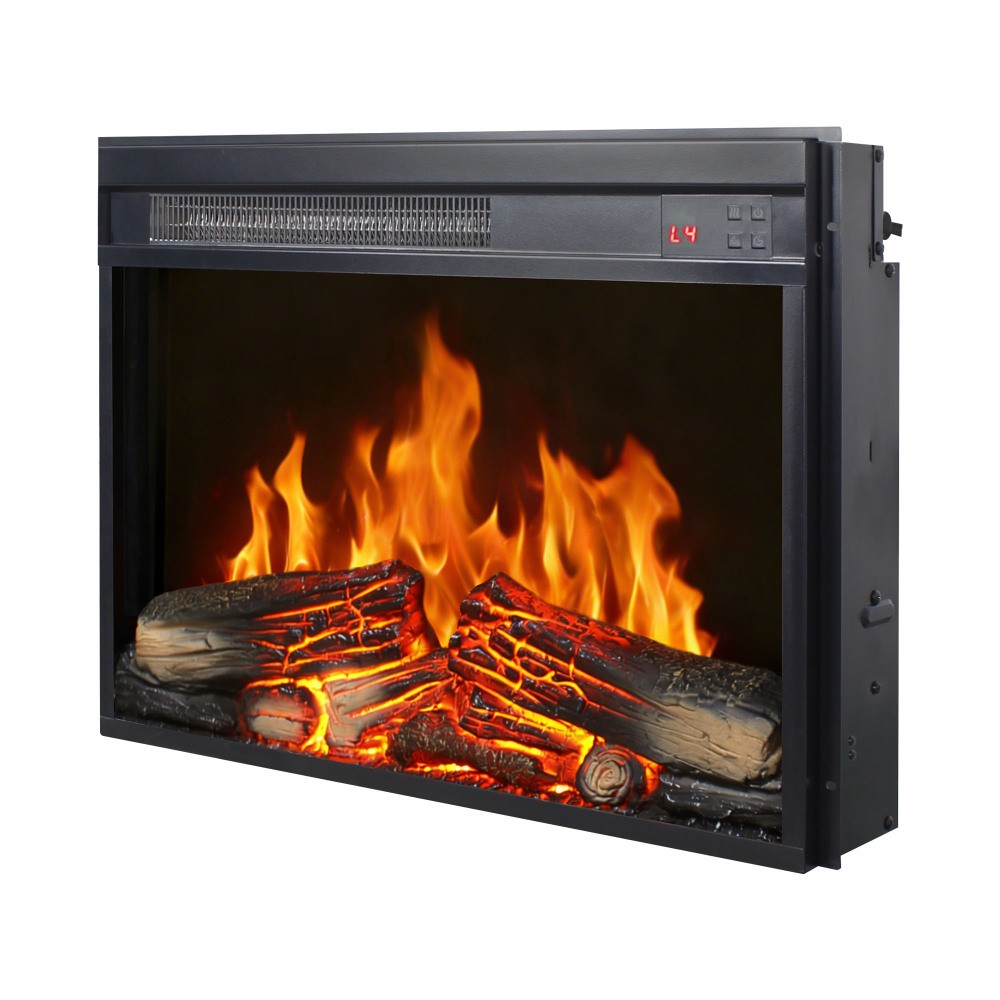 Fireplace with log set Features flame effect Timer function Overheat protection