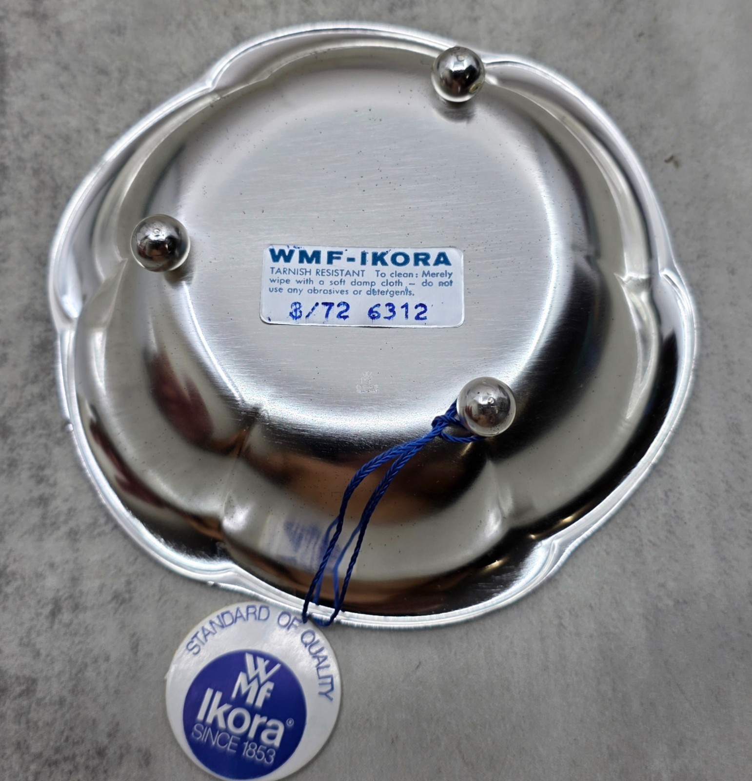 WMF Ikora Silver Plated Dish German Candy Dish Trinket Tray Serving Bowl NOS