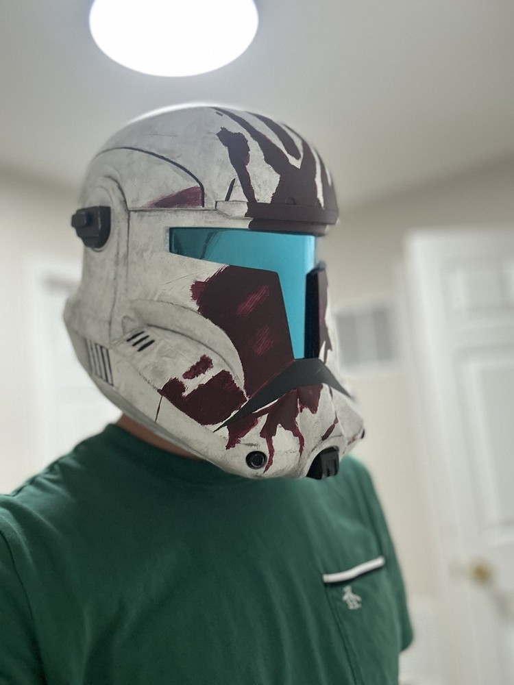 Sev Clone Commando Helmet - Custom Finish - Sanded, Painted, Weathered