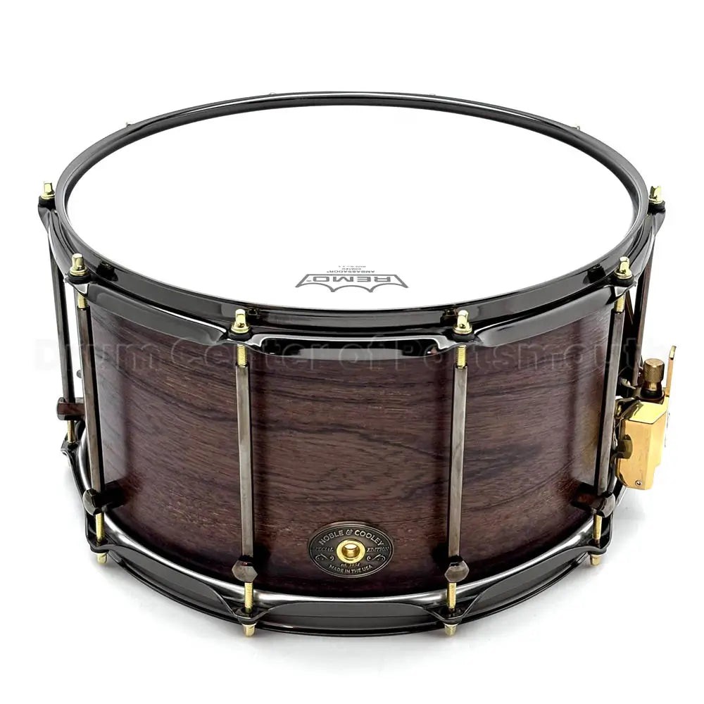 Noble & Cooley Solid Shell Classic Hackberry Snare Drum 14x8 Espresso Satin