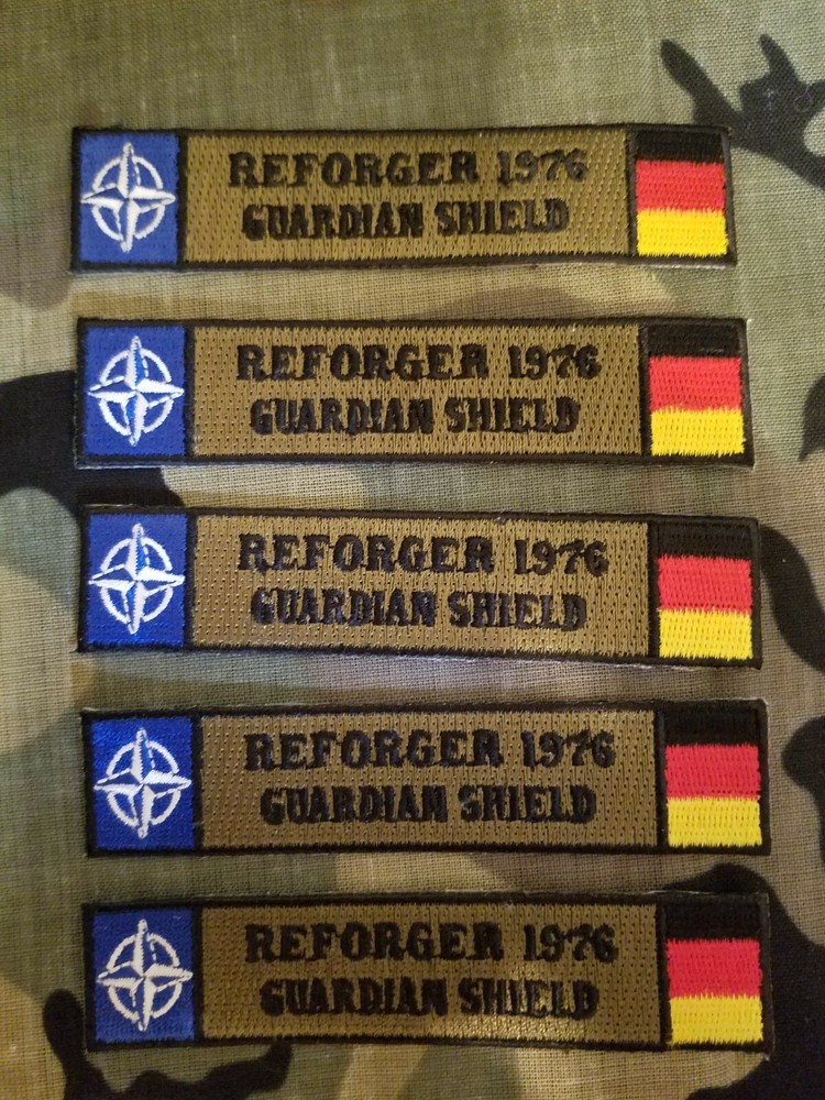 REFORGER (Guardian Shield) 1976 4"  embroidered patch
