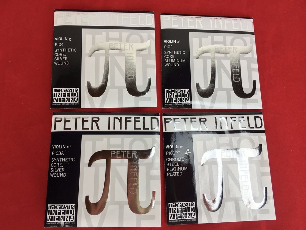 2 x Thomastik Peter Infeld Violin String Set 4/4 with Platinum E