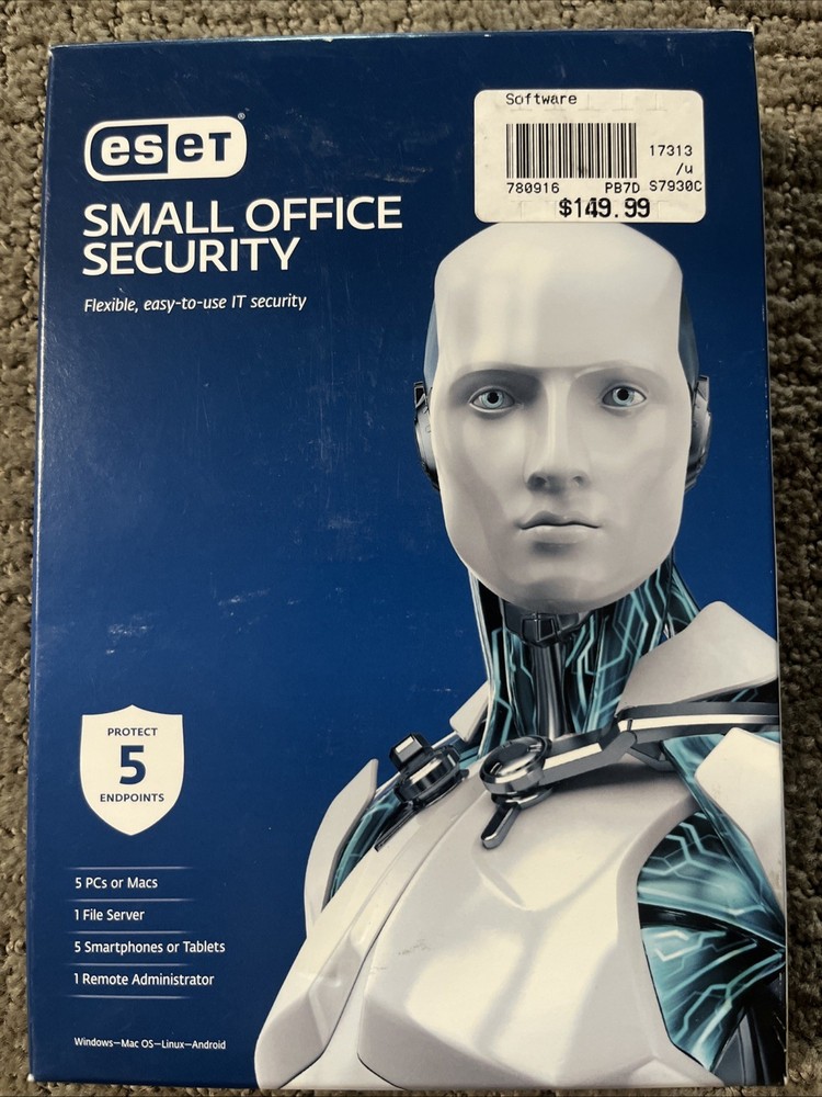 ESET Small Office Security Software, for 5 Devices, PC/Mac New