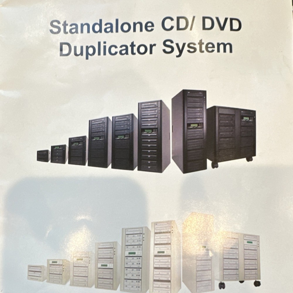 Super Writemaster Standalone CD/DVD Duplicator Black, DVD/CD Read/Write