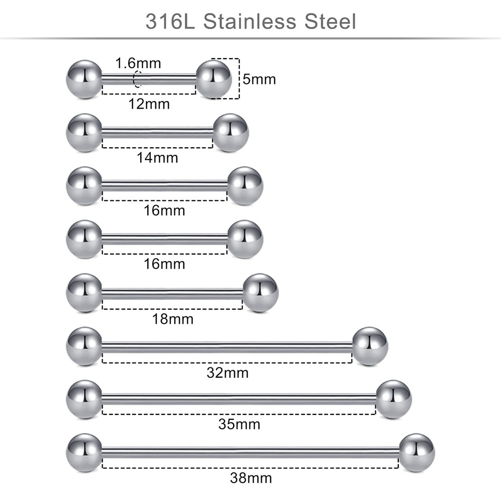 75PCS Mixed size Piercing Kit for All Piercing