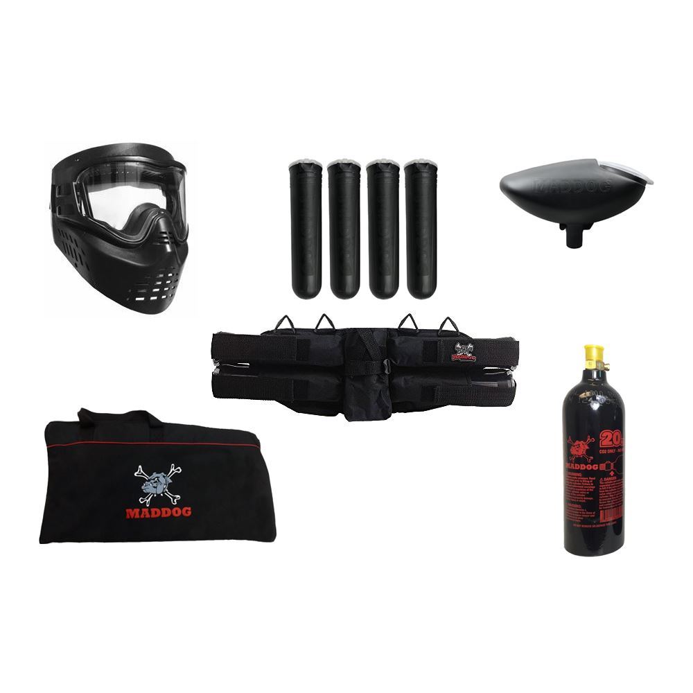 Maddog Entry Level CO2 Paintball Gun Accessory Package
