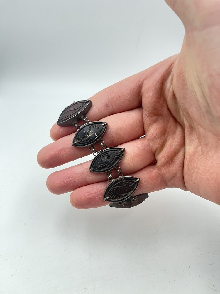 Ref 325 Ethnic Sterling Silver Set African Wood