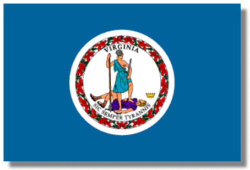 Address Labels State Flag Virginia