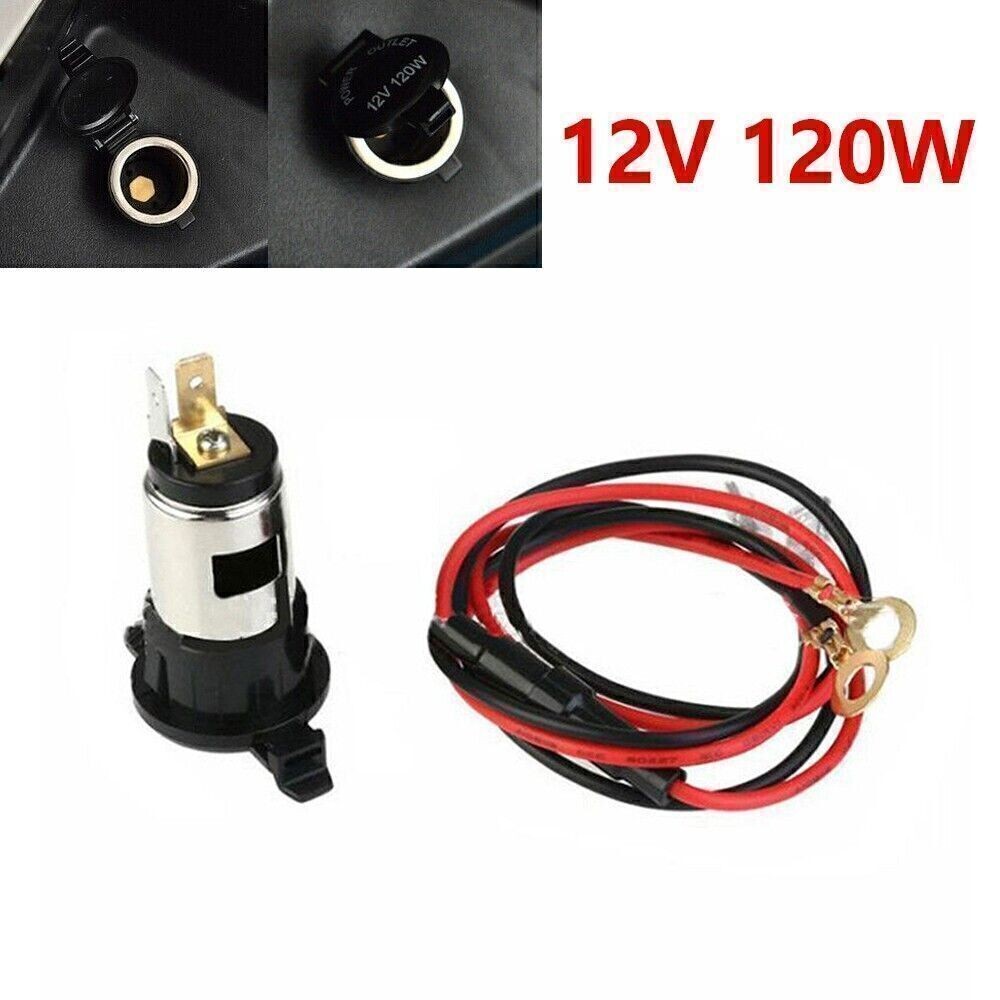 12V Car Cigarette Lighter Replace Power Adapter Plug Outlet Socket Durable