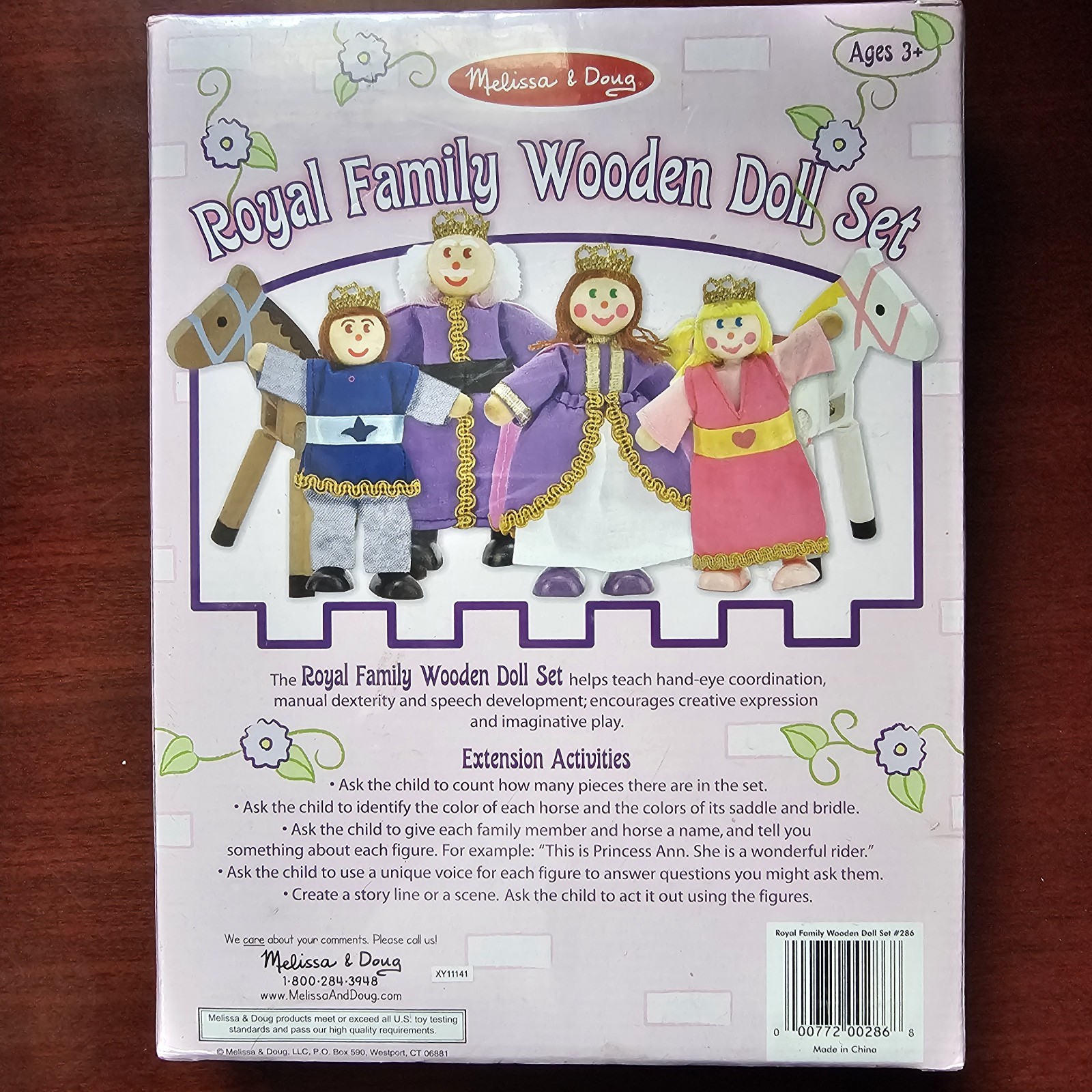 Melissa and Doug Wooden Folding Princess Castle and UNOPENED furniture and dolls