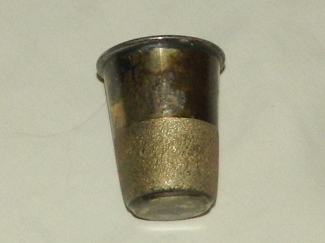 Vintage Plat-Mex-SA 17.6 GRAMS 925 Sterling "Thimble Full" Shot Glass Cup