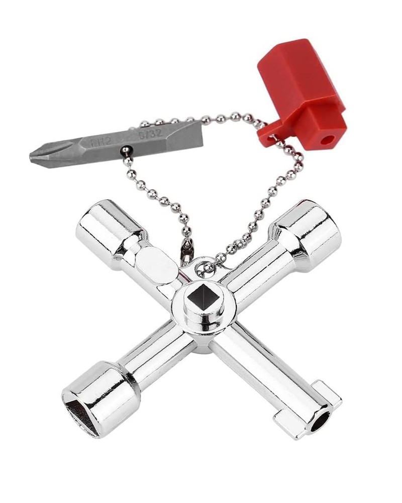 4 in 1 Universal Utilities Key Multi-Functional Universal Cross Key with Bit ...