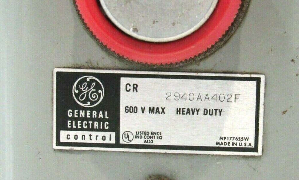 NEW GENERAL ELECTRIC CR2940AA402F PUSHBUTTON