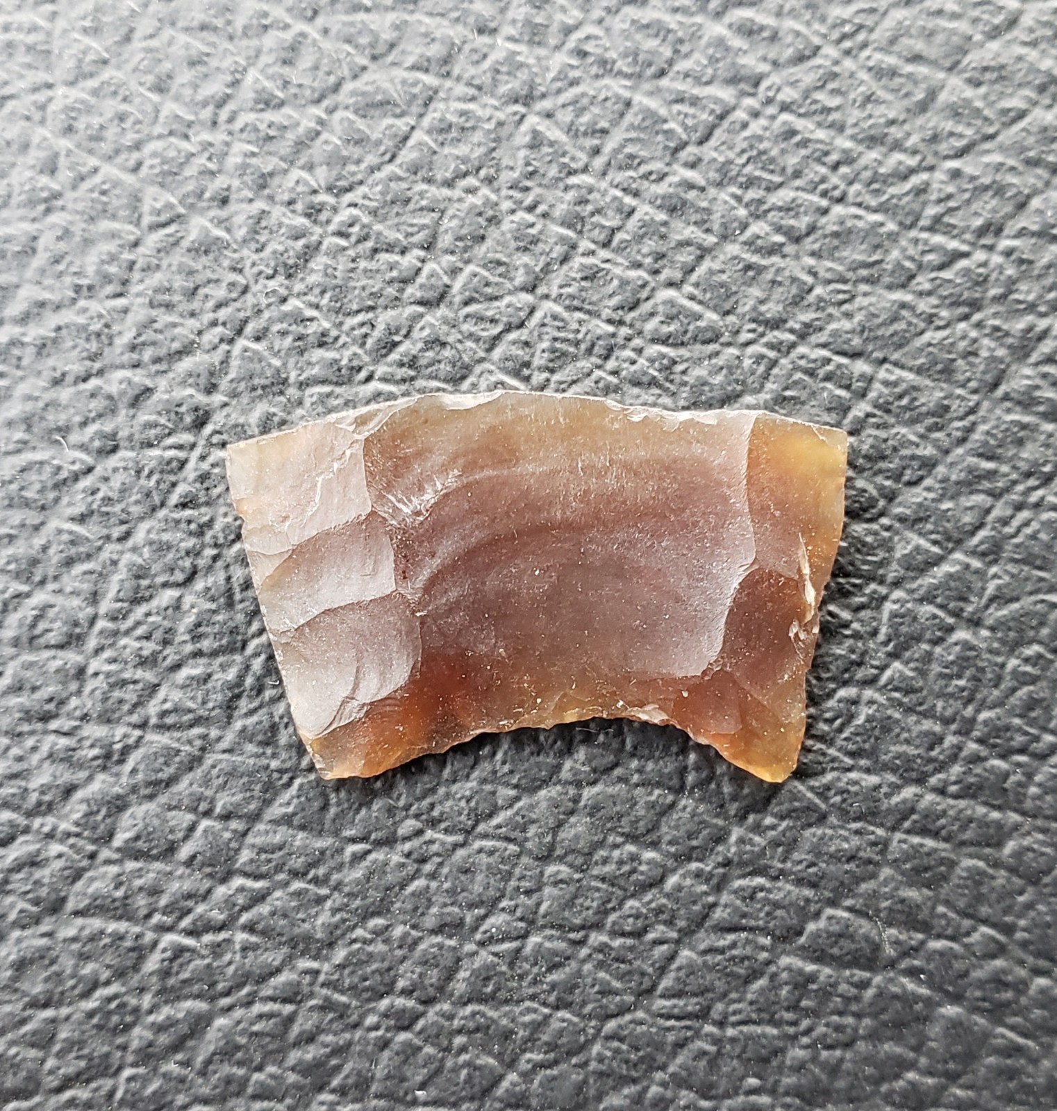 9/16" x 15/16" Knife River Flint Folsom Arrowhead Base- Mountrail County, ND