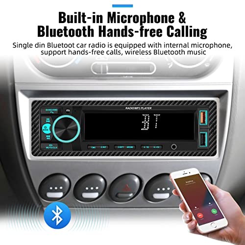 Single Din Bluetooth Multimedia Car Stereo Radio Bluetooth 1 Din MP3 Player
