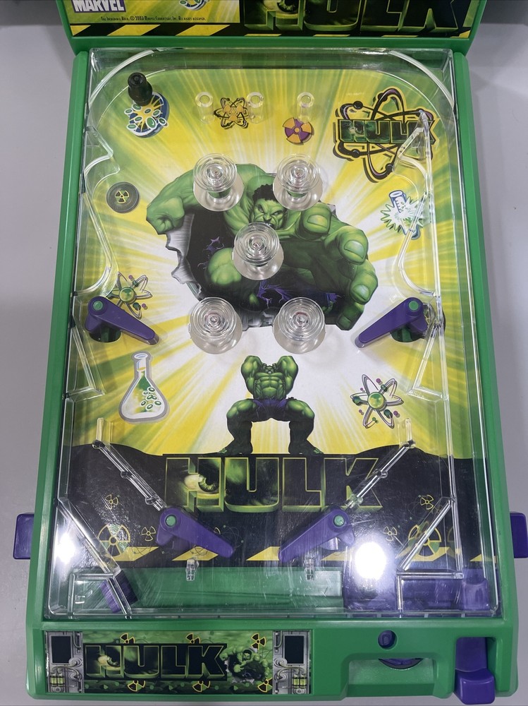 2003 MARVEL "THE INCREDIBLE HULK" ELECTRONIC PINBALL MACHINE RARE