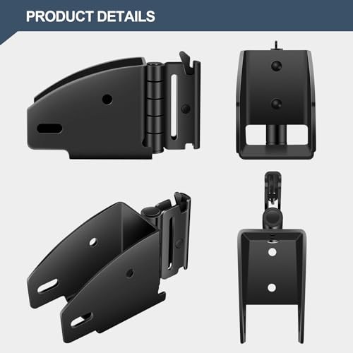 4 Pack E-Track Wood Beam End Socket Shelf Brackets |E Track Accessories Swivel