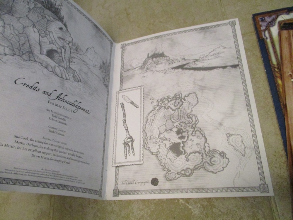 Dungeons & Dragons Map Folio I & II D&D AD&D WOTC Accessory Supplement
