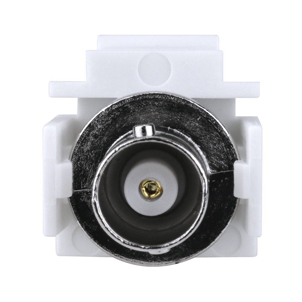 Construct Pro BNC-Female Keystone Jack-Pass Through (White)