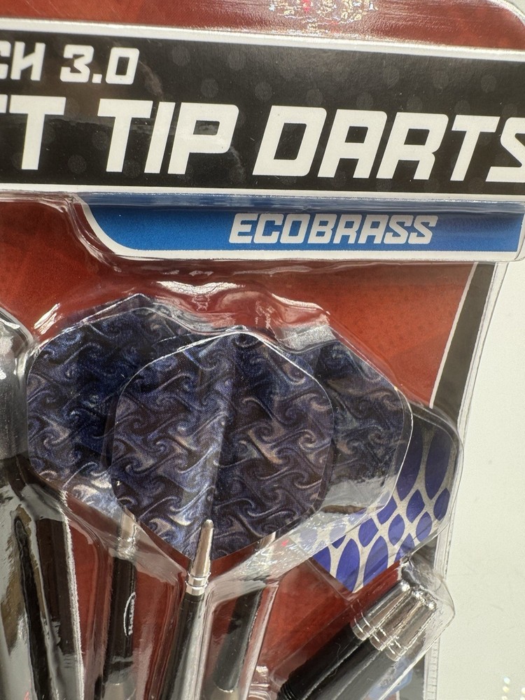 Halex Softech 3.0 Soft Tip Darts Ecobrass with Case New