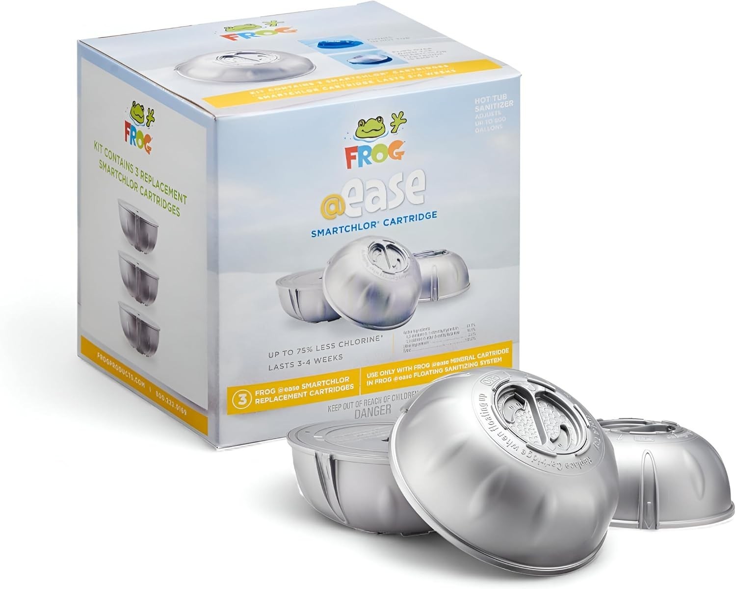 FROG @Ease Floating Replacement SmartChlor Cartridge 3-Pack Frog (01-14-3258)
