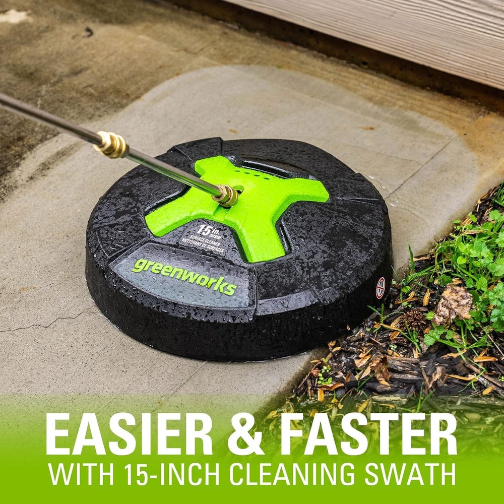Versatile 15" Surface Cleaner - High Pressure Cleaning for Decks & Sidewalks