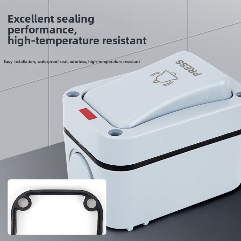 Waterproof Outdoor Doorbell Button Switch with Quick Installation Feature