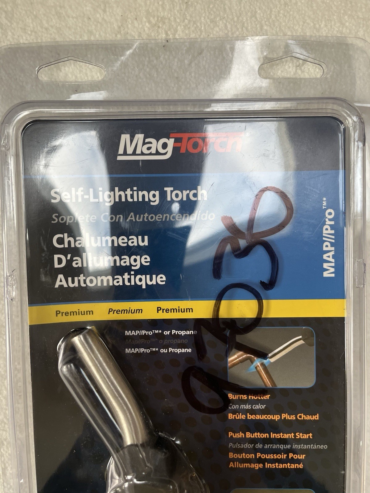 Mag-Torch Self Lighting Torch 360 Swivel NEW
