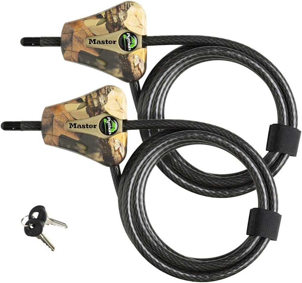 Python Trail Camera Adjustable Camouflage Cable Locks 8418KA-2 CAMO