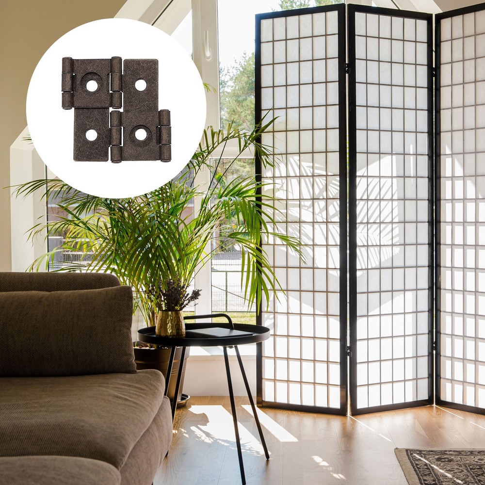 Double Acting Hinges Folding Screen, 20Pcs 1.85", Copper Red