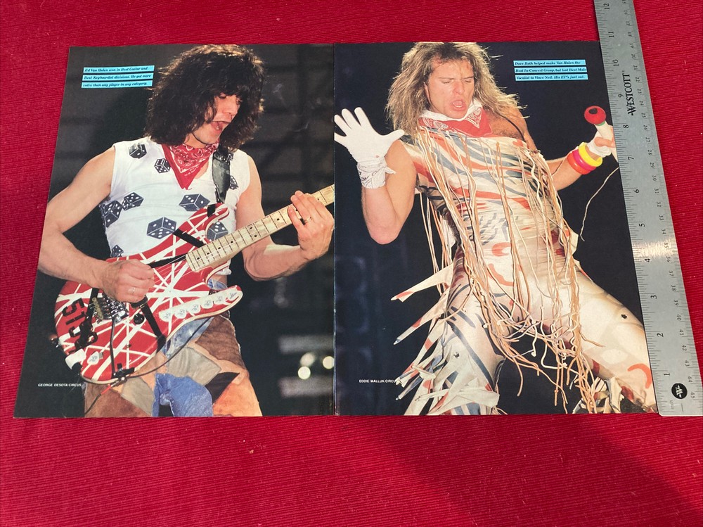 Van Halen Voted Best Group 8-page 1985 Print Article