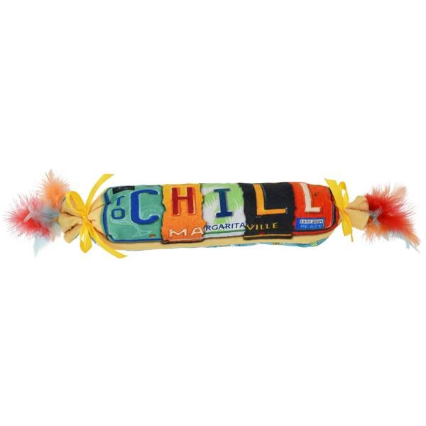 MULTIPET Margaritaville "CHILL" Cat Kicker w/Feathers 18"