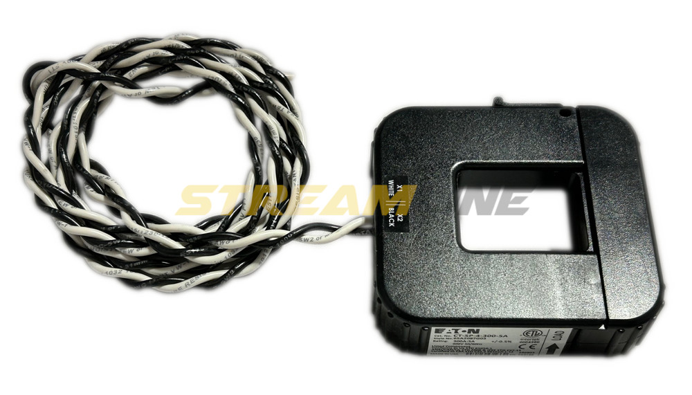 Eaton CT-SP-4-300-5A Split Core Current Sensor, 2-Wire, 600V, 0.50% Accuracy, 5A