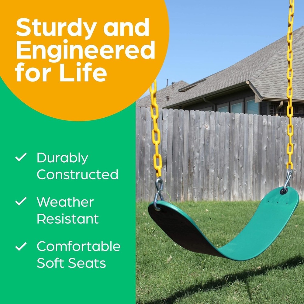 Transform Your Backyard with this Heavy Duty Swing Set Replacement Kit - Green