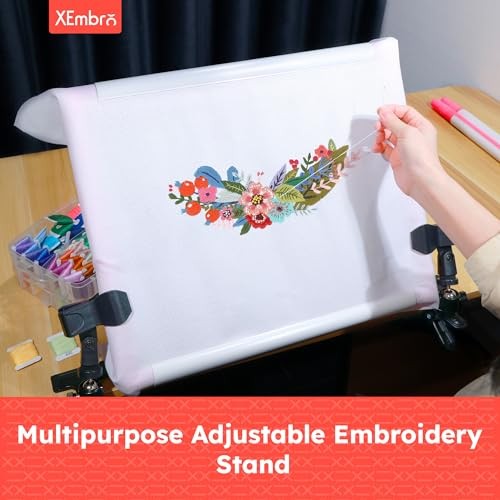 Large Embroidery Scroll Frame, Adjustable Cross Stitch Scroll Frame, Plastic