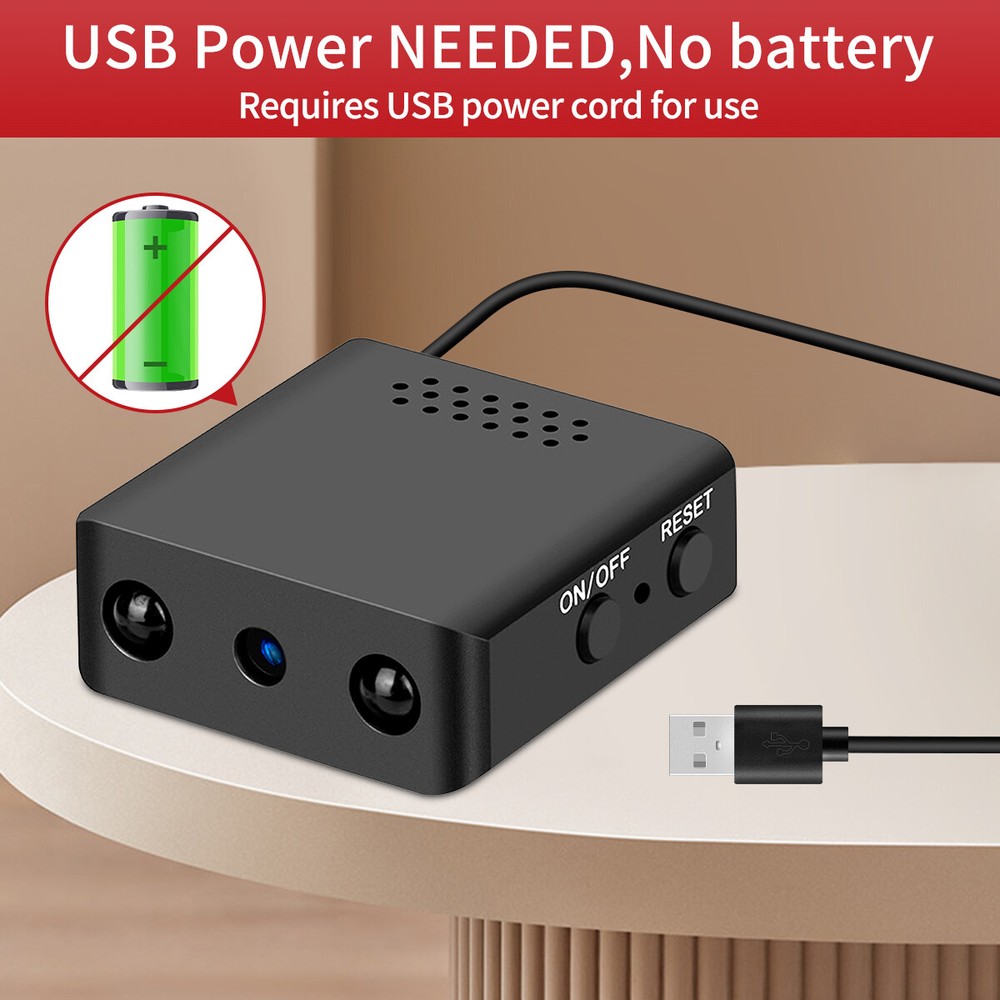 Wireless Mini Cam WiFi HD1080P IP Security Motion Detection Night Vision Camera