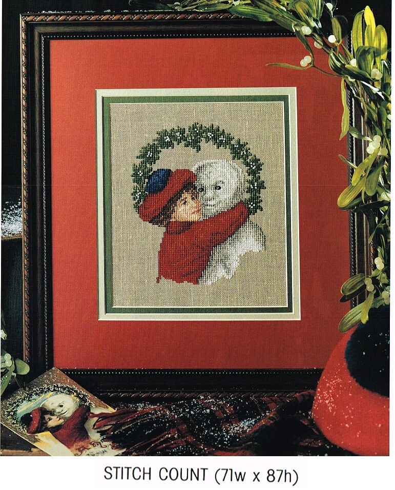 SNOWMAN CROSS STITCH PATTERN  ONLY -  4B14