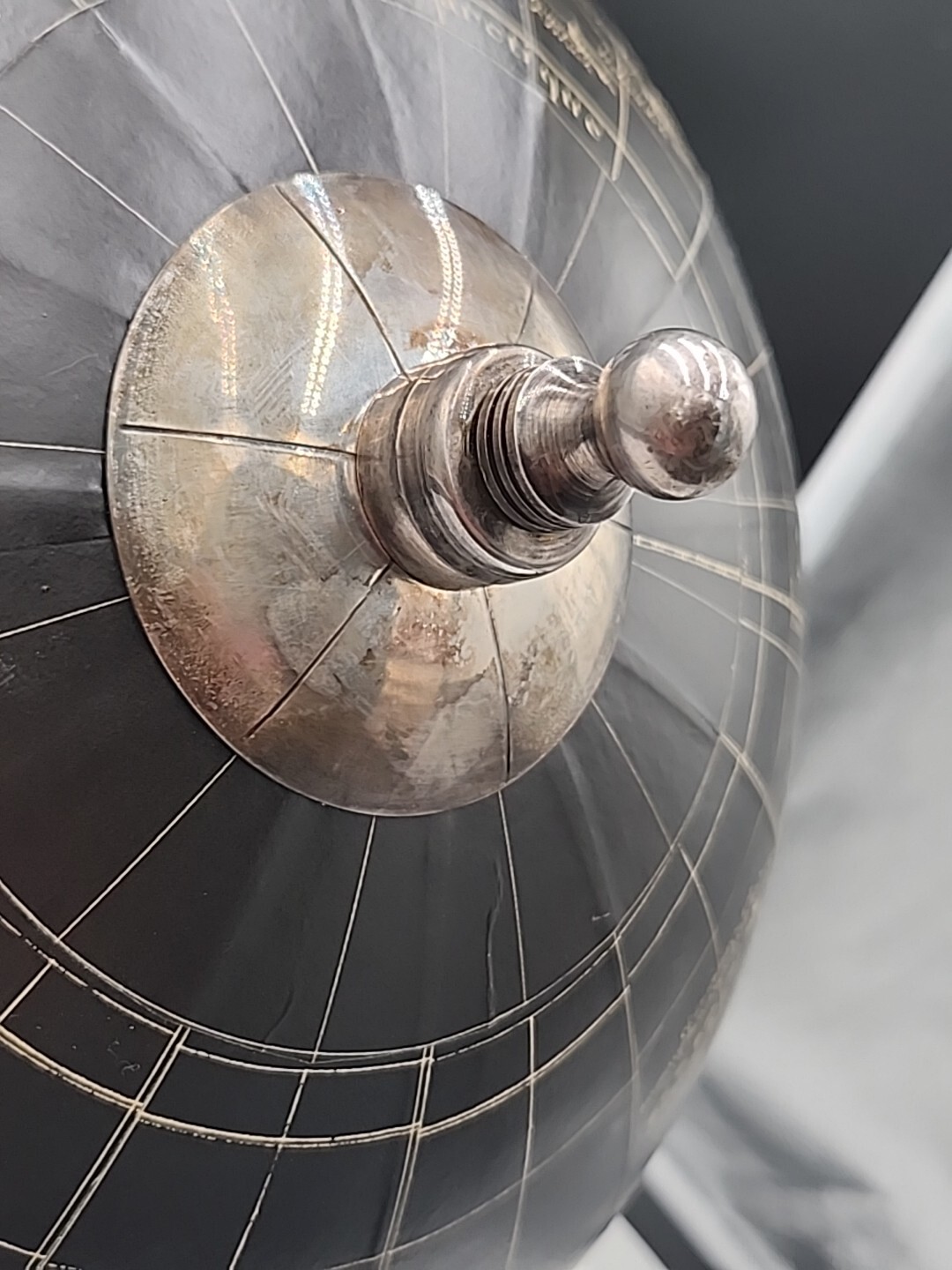 Black Vaugondy 1745 World Globe 13" Reproduction Decor Hanging Globe