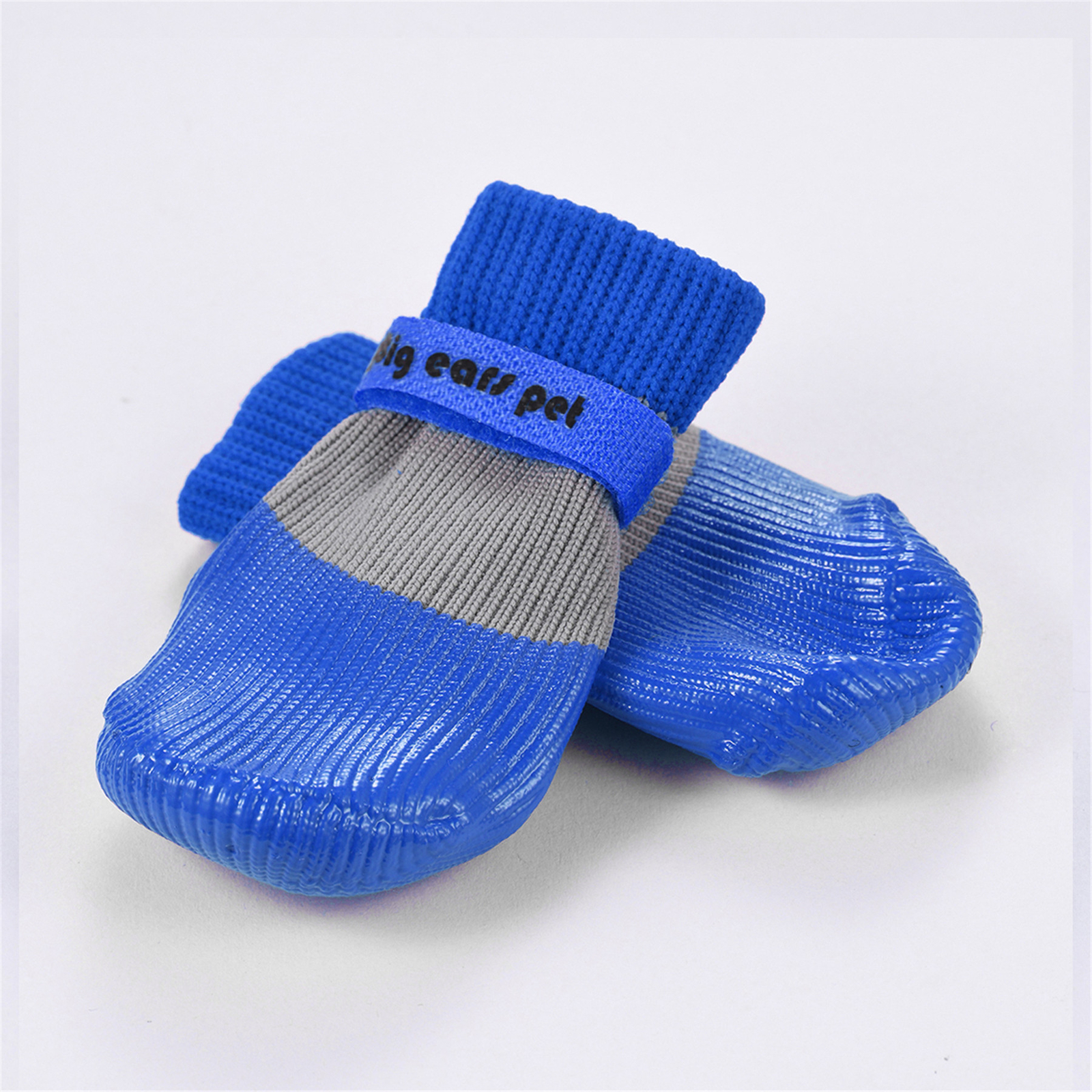 Outdoors Indoor Dog Socks Soft Rubber Anti-slip Dog Shoes Waterproof Strapped