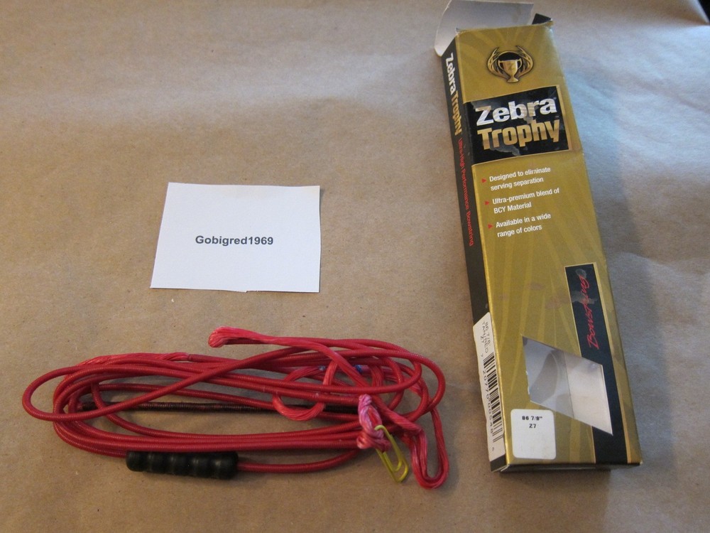 New Mathews Z7 86 7/8" String Bowstring Zebra Trophy Tan / Red Archery