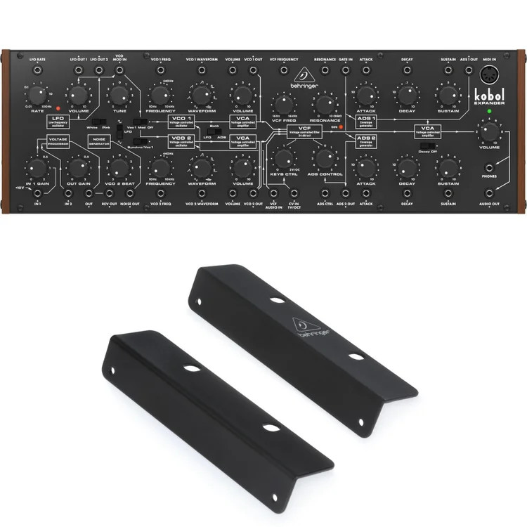 Behringer Kobol Expander Semi-modular Analog Synthesizer and Rack Ears